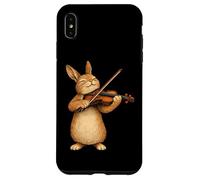Cute Rabbit Bunny Playing Violin Rabbits Musician Music Case for iPhone XS Max