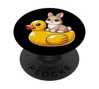 Cute Rabbit Bunny Rubber Duck PopSockets Adhesive PopGrip