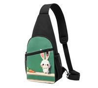 Cute Rabbit Chest Pack – Lightweight Durable Polyester Fanny Pack with Adjustable Straps, Ideal for Outdoor Sports, Travel & Daily Use