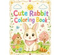 Cute Rabbit Coloring Book: 30 Fun and Easy Coloring Pages with Adorable Rabbits | Large 8.5" × 11" Pages | Perfect for Kids (Tarot Coloring Collection)