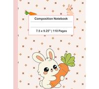 Cute Rabbit Composition Notebook: A Cute Rabbit Wide Ruled Composition Book for Kids Writing, Journaling and School