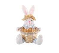 Cute Rabbit Easter Basket, Handmade Bunny Baskets, Easter Gift Baskets, Empty Easter Basket for Kids, Perfect for Easter Egg Hunt Storage Candies Easter Decoration Home Decor