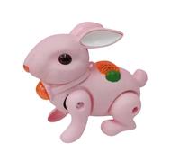 Cute Rabbit Electric Toy/Light/Walking & Jumping Function/Battery not Included, Realistic Walking And Jumping Bunny Interactive Animated Animal For Kids Novelty (pink)