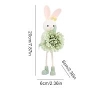 Cute Rabbit Figurine, Easter Rabiit Ornament, Soft Figurine with Lightweight Build, Polyester Cotton Easter Decoration, Festive Display with Rustic Style, Rabbit Ornament for Desk and Table