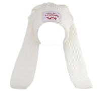 Cute Rabbit Long Ear Hat Knitted Hat Warm Cap Knit Letter Cap Unisex Cap Beanie Long Ear Hat Crochet Knitted Bunny Hat Beige