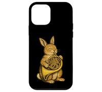 Cute Rabbit Playing French Horn Musician Music Case for iPhone 12 mini