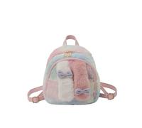 Cute Rabbit Plush Backpack for Women Kawaii Long Ear Furry Carry Bag