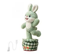 Cute Rabbit Plush Toy, Rabbit Shaped Talking And Dancing - Interactive Kids Toys - For Home Playroom Birthday Party Nursery Preschool Kids Boys Girl
