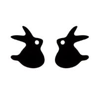 Cute Rabbit Small Stud Cartilage Earrings for Women Stainless Steel Fashion Simple Polished Bunny Tragus Minimalist Earring Tiny Dainty Hypoallergenic Easter Holiday Jewelry for Animal Lovers