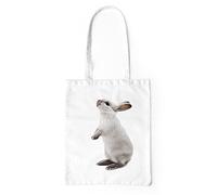 Cute Rabbit Tote Bag One Size White Funny Rabbit Bunny Lover Gift Present Shopping Beach Gym