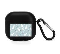 Cute Rabbits Daisy Flowers Bluetooth Earbuds Protector Compatible with Airpods 4 Cute Wireless Earbud Case Cover