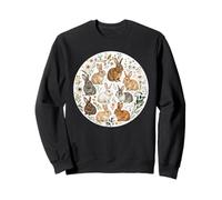 Cute Rabbits Flowers Rabbit Lover Sweatshirt
