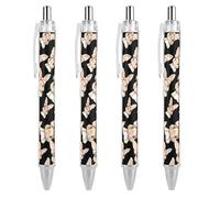 Cute Rabit Easter Ballpoint Pen Retractable 0.5mm Black Ink Ball Point Smooth Writing for Office Work Gift