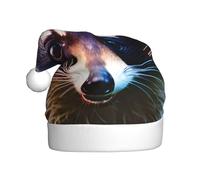 Cute Raccoon 1 Christmas Hat Santa Hat Costume Accessory For Xmas New Year Holiday Party Headwear