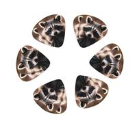 cute raccoon (1) Print Guitar and Ukulele Picks For Music Lovers 12 PCS Mixed Gauges(0.46/0.71/0.96mm)