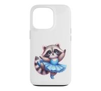 Cute Raccoon Ballerina Dancing Animal Lover Case for iPhone 13 Pro