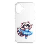 Cute Raccoon Ballerina Dancing Animal Lover Case for iPhone 16
