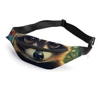 Cute Raccoon Belt Bag for Women Men Crossbody Fanny Pack Fashion Waist Packs with Adjustable Strap