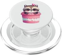 Cute Raccoon Cupcake Kawaii Animal Lover Design PopSockets PopGrip for MagSafe