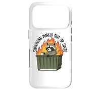 Cute Raccoon Dumpster Fire Surviving Purely Out Of Spite Case for iPhone 17 Pro