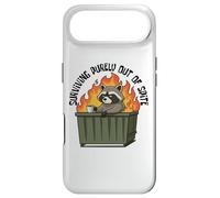 Cute Raccoon Dumpster Fire Surviving Purely Out Of Spite Case for iPhone Air