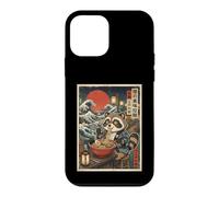 Cute Raccoon Eating Ramen Japanese Great Wave Art Case for iPhone 12 mini