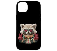 Cute Raccoon Funny Animal Lover Retro Style Design Case for iPhone 14 Plus