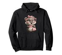 Cute Raccoon Funny Character Adorable Animal Lover Design Pullover Hoodie