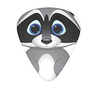 Cute Raccoon Guitar Paddle Set Of 12, Suitable For Guitar, Yukri, 3 Thicknesses