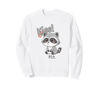 Cute Raccoon Kissing Face Raccoons Heart Kisses Sweatshirt