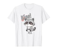 Cute Raccoon Kissing Face Raccoons Heart Kisses T-Shirt