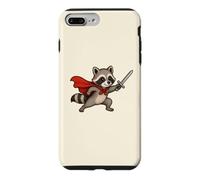 Cute Raccoon Knight with Sword and Cape Fantasy Adventure Case for iPhone 7 Plus/8 Plus