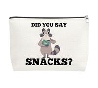 Cute Raccoon Makeup Bag Raccoon Gifts for Women Friend Sisters Bestie Zipper Pouch Toiletry Bags for Camping Picnic Raccoons Lover Gift Christmas Birthday Gifts for Animal Lover Travel Organizer Bags