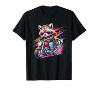 Cute Raccoon On Motorcycle with Sunglasses T-Shirt