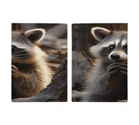 Cute Raccoon Passport Holder Ultra Slim PU Leather Travel Document Organizer Compact Premium International US Passport Protector Cover for Women Men
