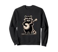 Cute Raccoon Playing Banjo Bluegrass Country Music Sweatshirt