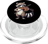Cute Raccoon Playing Violin Raccoons Musician Music PopSockets PopGrip for MagSafe