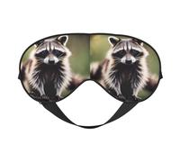 Cute Raccoon Print Sleep Mask, Soft Breathable Eye Cover for Travel, Shift Work & Meditation