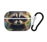 Cute Raccoon Printed Bluetooth Earbuds Case Colorful Wireless Headphones Covers Compatible With AirPods Pro 2