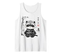 Cute Raccoon Samurai Ninja Katana Kawaii Anime Tank Top