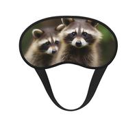 Cute Raccoon Sleep Mask for Side Sleeper, Light Blocking Night Masks for Sleeping Eye Mask for Women Men Eye Cover Soft Comfortable Eye Shade for Travel, Nap