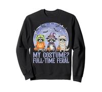 Cute Raccoon Stuffed Animal Feral Halloween Decor Spooky Sweatshirt