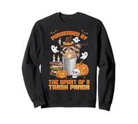 Cute Raccoon Stuffed Animal Feral Halloween Decor Spooky Sweatshirt