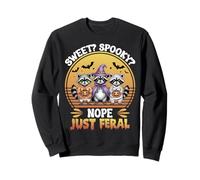 Cute Raccoon Stuffed Animal Feral Halloween Decor Spooky Sweatshirt
