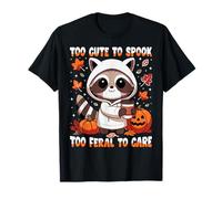 Cute Raccoon Stuffed Animal Feral Halloween Decor Spooky T-Shirt
