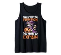Cute Raccoon Stuffed Animal Feral Halloween Decor Spooky Tank Top
