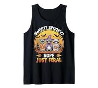 Cute Raccoon Stuffed Animal Feral Halloween Decor Spooky Tank Top