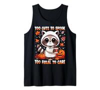 Cute Raccoon Stuffed Animal Feral Halloween Decor Spooky Tank Top