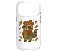 Cute raccoon sweater leaves autumn vibes Kids Family Case for iPhone 17 Pro