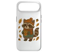 Cute raccoon sweater leaves autumn vibes Kids Family Case for iPhone Air